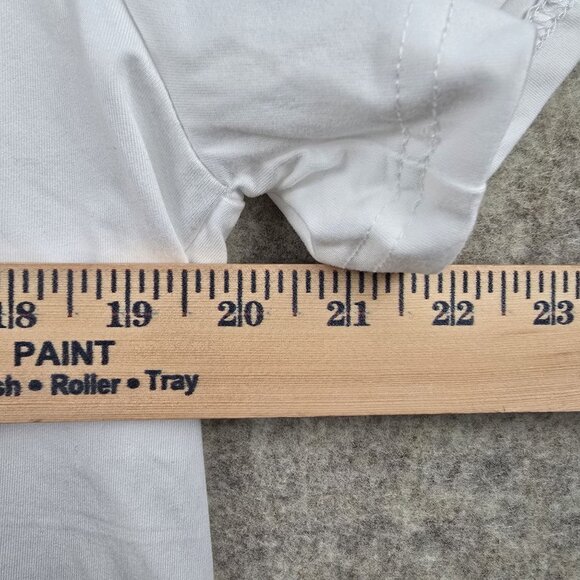 Funny Flamingo Graphic White Short Sleeve Womens Shirt XL Polyester & Elastane - Picture 6 of 6